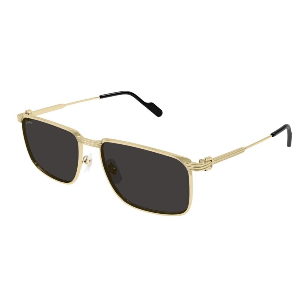 Cartier CT0534S-001 Sunglasses Gold Grey Metal